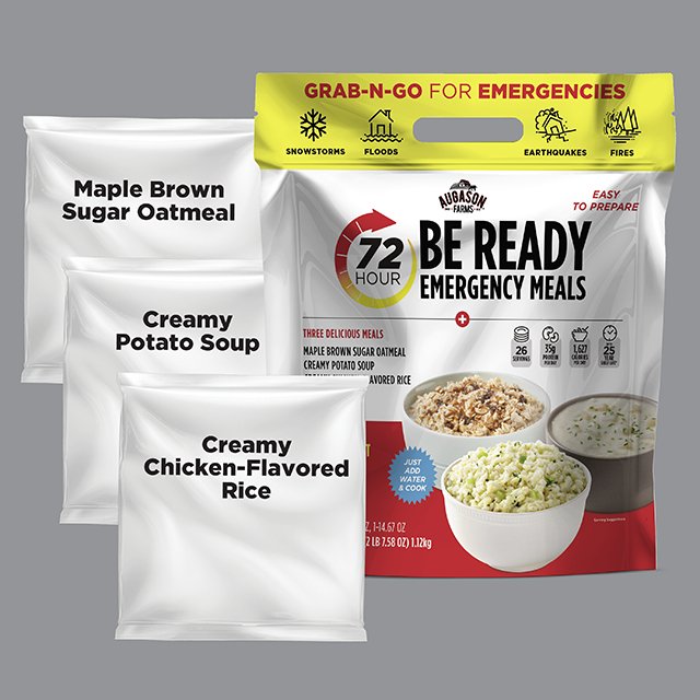 72-Hour 1-Person BE READY Emergency Food Supply (5 Pack) - Augason Farms
