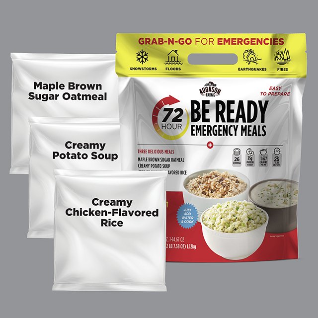 72-Hour 1-Person BE READY Emergency Food Supply - Augason Farms