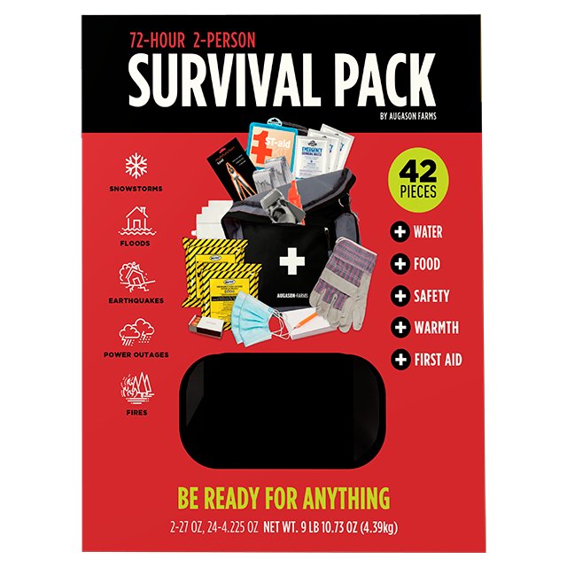 72-Hour 2-Person Survival Pack (42 Pieces) - Augason Farms