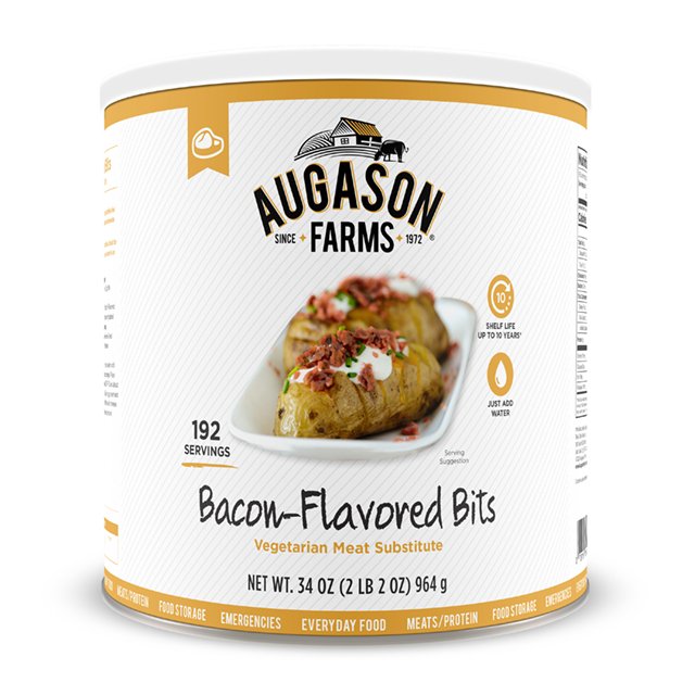 Bacon-Flavored Bits Vegetarian Meat Substitute - Augason Farms
