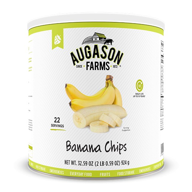 Banana Chips Can - Augason Farms