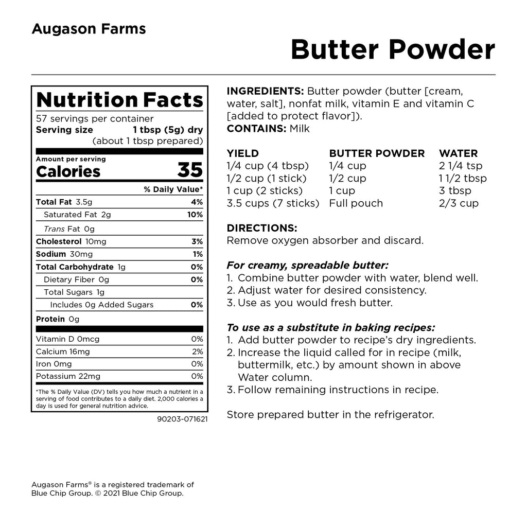 Dairy Essentials Pouches (3 Pack) - Augason Farms