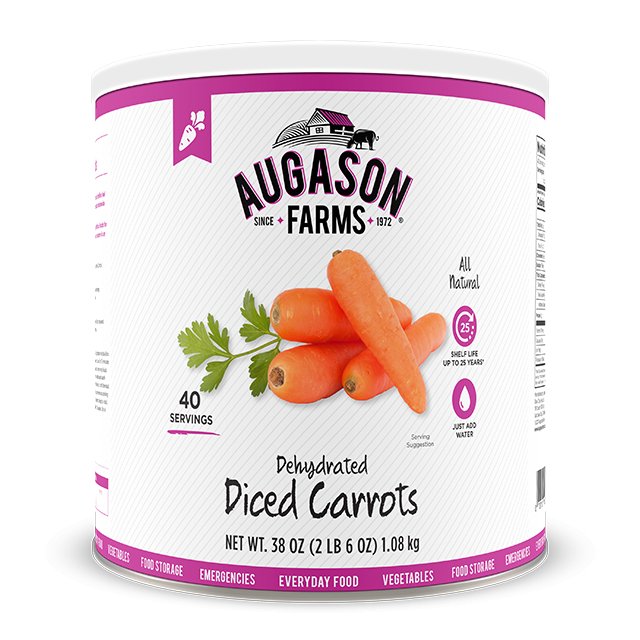 Dehydrated Diced Carrots - Augason Farms