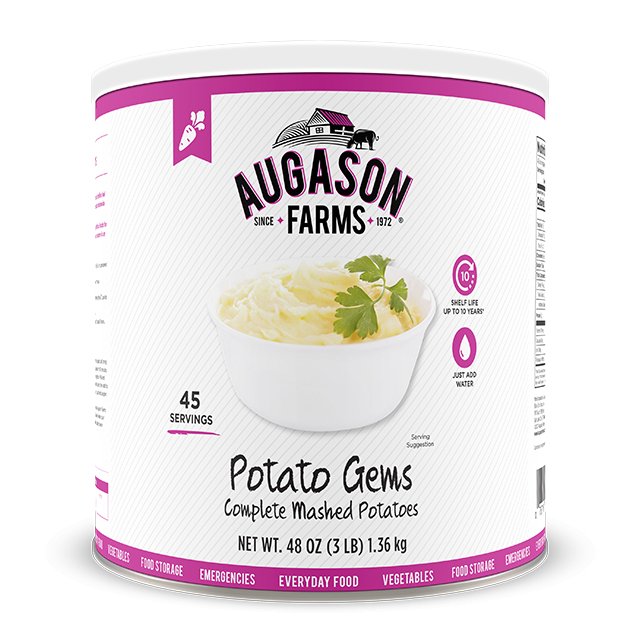 Dehydrated Potato Gems (Complete Mashed Potatoes) - Augason Farms