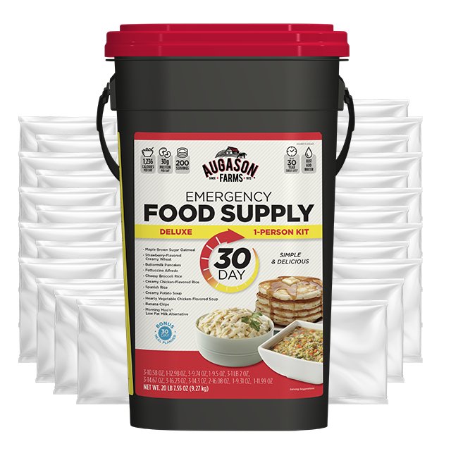 Deluxe 30-Day Emergency Food Storage - Augason Farms