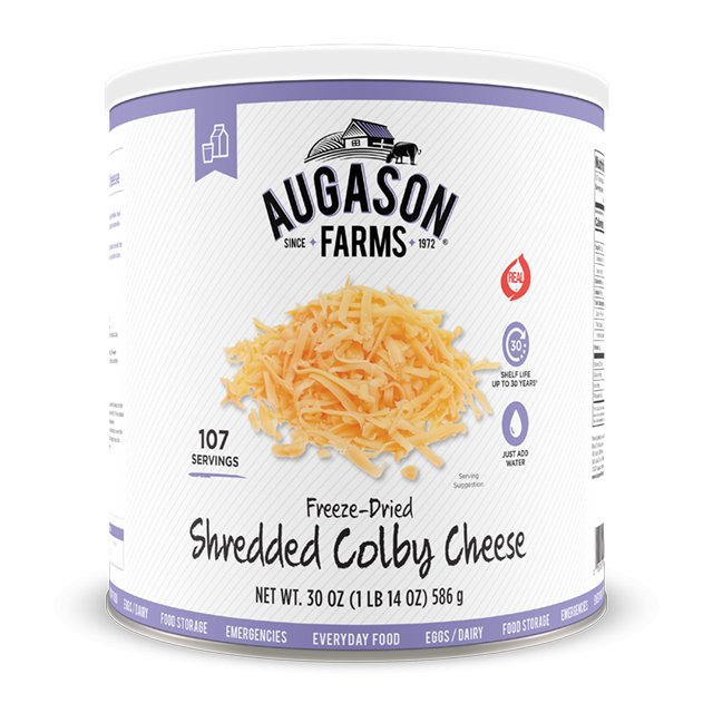Freeze-Dried Shredded Colby Cheese - Augason Farms