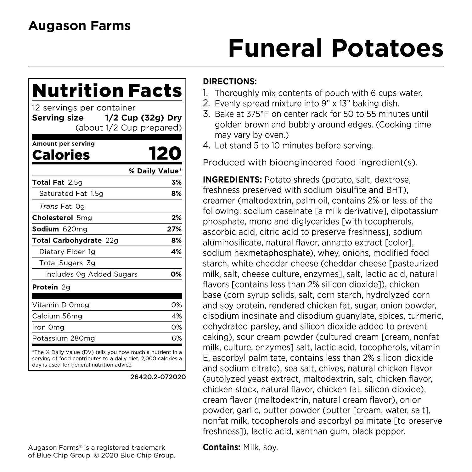Funeral Potatoes - Augason Farms
