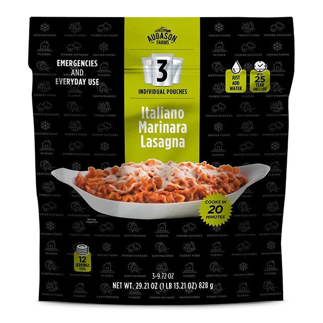 Italiano Marinara Lasagna - Augason Farms