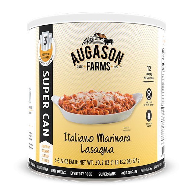 Italiano Marinara Lasagna Super Can - Augason Farms
