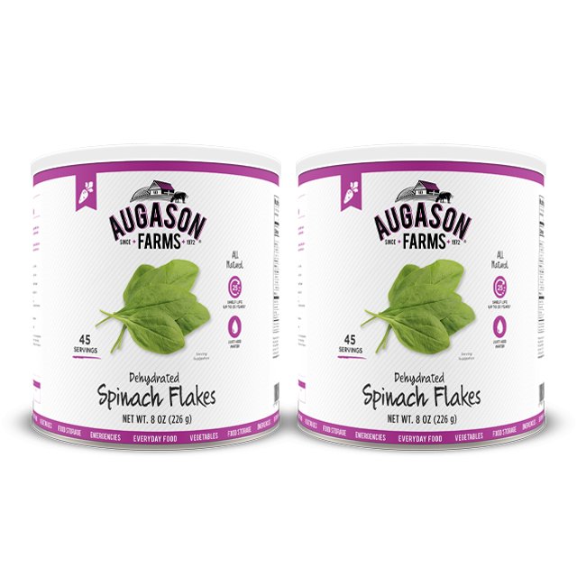 Spinach Flakes (2 pack) - Augason Farms