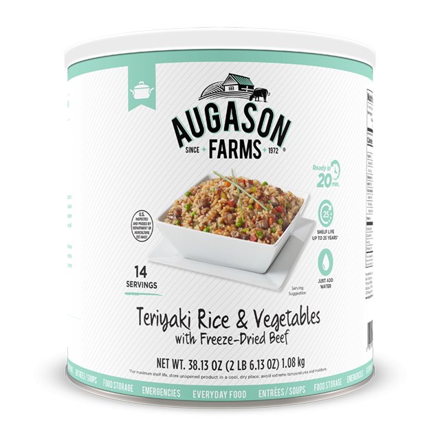 Teriyaki Rice & Vegetables with Freeze-Dried Beef - Augason Farms